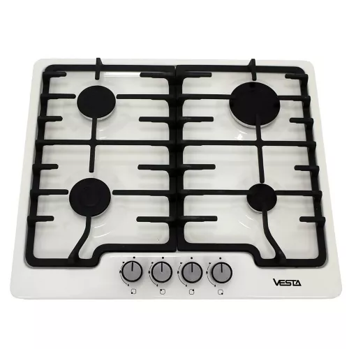 Plita incorporabila cu gaz vesta bhf6060ice/be, 4 arzatoare, email, bej