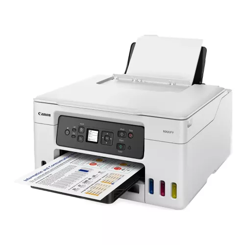 Multifunctionala inkjet CANON CISS MAXIFY GX3040, Color Printer/Duplex/Copier/Wi-Fi, A4, Print 1200x600dpi_2pl, Scan 1200x2400dpi, ESAT 18/13 ipm, LCD display 1,35", Tray 350 sheet, 64–105 g/m2, 4 ink tanks; GI-46B (6000p./ 9000p. eco mode), GI-46 Y/C/M (14000p./ 21000p