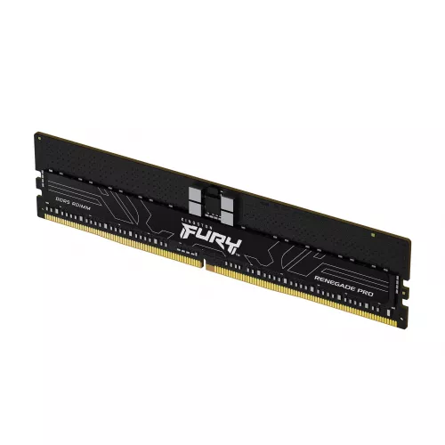 Ram kingston 32gb ddr5-4800 fury® renegade pro ddr5 ecc registered dimm, pc38400, cl36, 1.1v, 1rx4, auto-overclocking, symmetric black / large heat spreader, intel xmp 3.0 ready (extreme memory profiles)