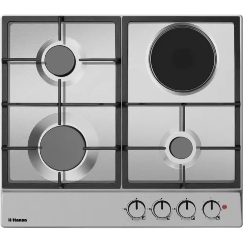 Plita incorporabila combinata hansa bhmi610302, 4 arzatoare, inox