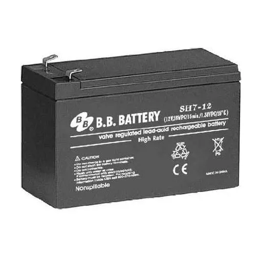 Baterie pentru ups b.b. battery 12v/ 7ah t2 b.b. sh7-12, 3-5 years
