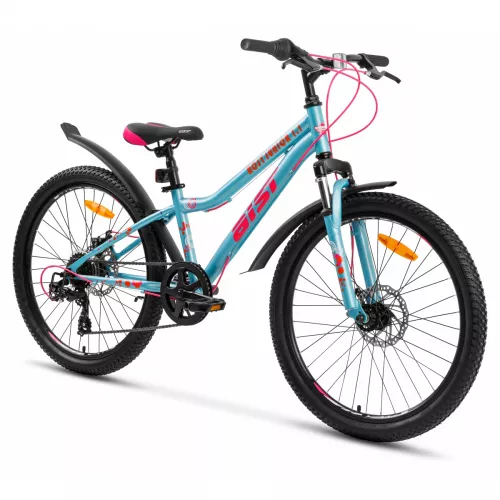 Bicicleta aist rosy junior 1.1 бирюзовый 24 сталь 6 диск. механ. диск. механ. подростковый, женский, 24", 6 viteze, turcoaza