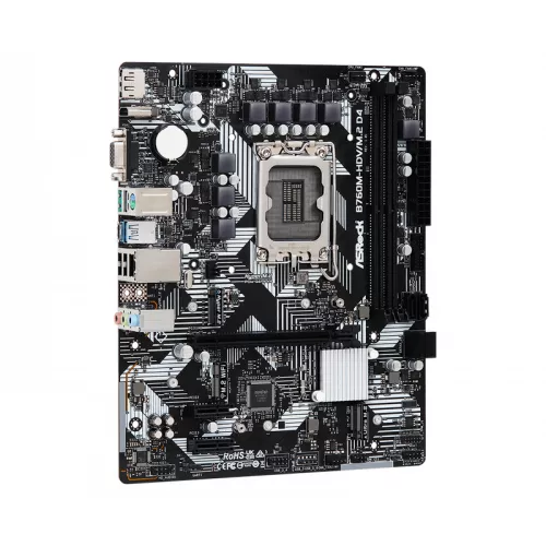 Placa de baza asrock mb s1700 b760m-hdv/m.2 d4 matx, lga 1700