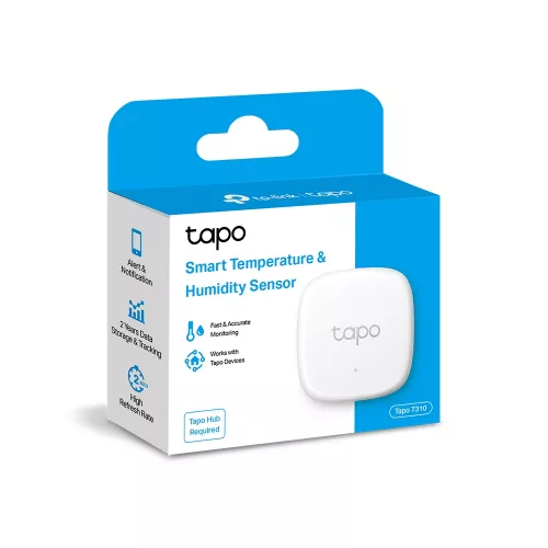 Senzor de temperatura si umeditate tp-link temperature & humidity sensor  tapo t310, white