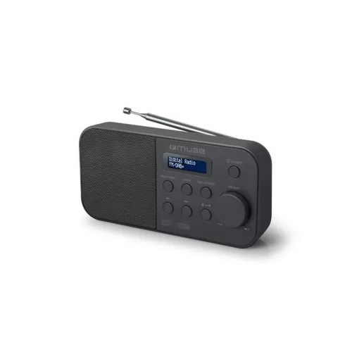 Radio portabil muse m-109 db, tuner dab+, fm pll radio, black