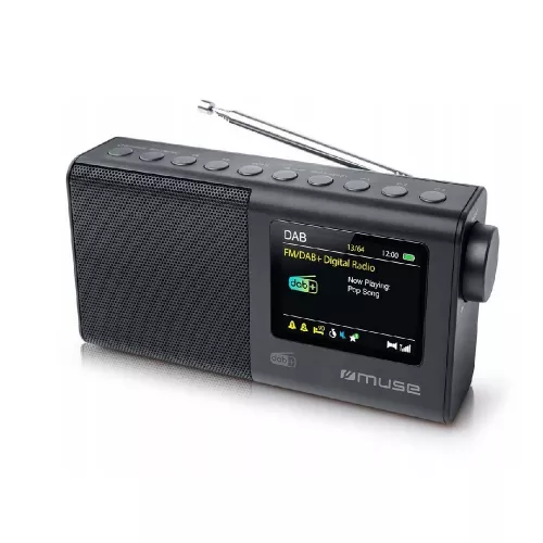 Radio portabil muse m-117 db, tuner dab+, fm, lcd, black