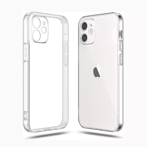 Husa helmet case tpu soft iphone 12, clear