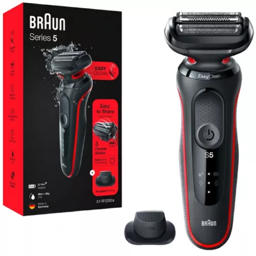 Trimer braun 5 51-r1200s, negru