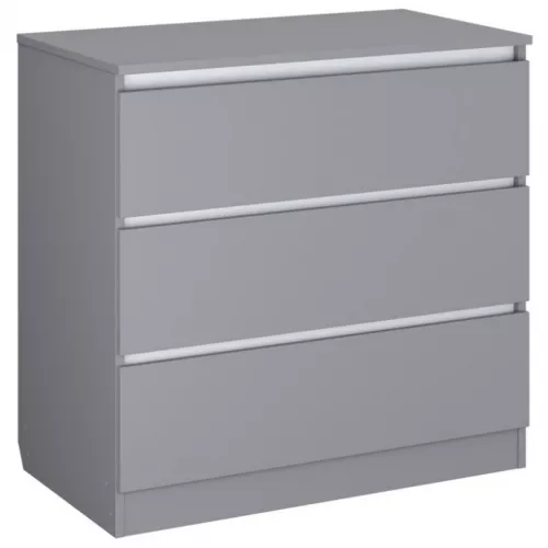 Comoda mobilier
 polini kids simple 1980, alb, gri, 80x50.5x79.7