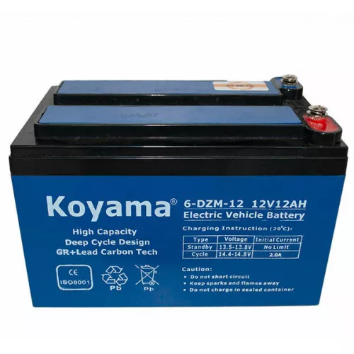 Acumulator auto koyama moto 6-dzm-12, 12v