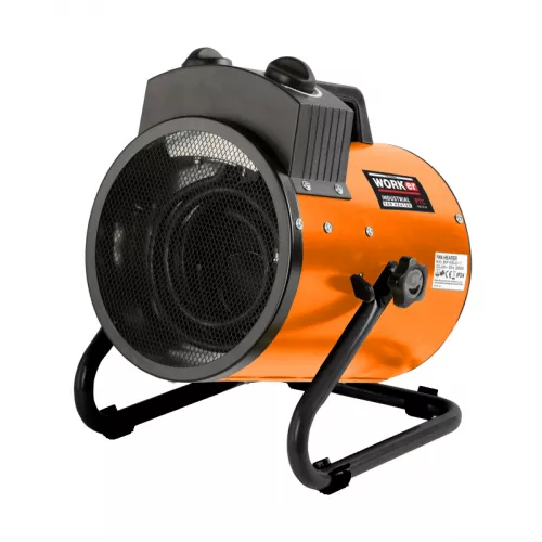 Aeroterma technoworker electrica ae3000w, 3000 w, 2 trepte, negru, oranj