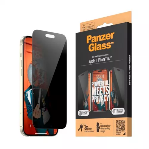 Sticla de protectie panzerglass apple iphone15 plus uwf privacy wa