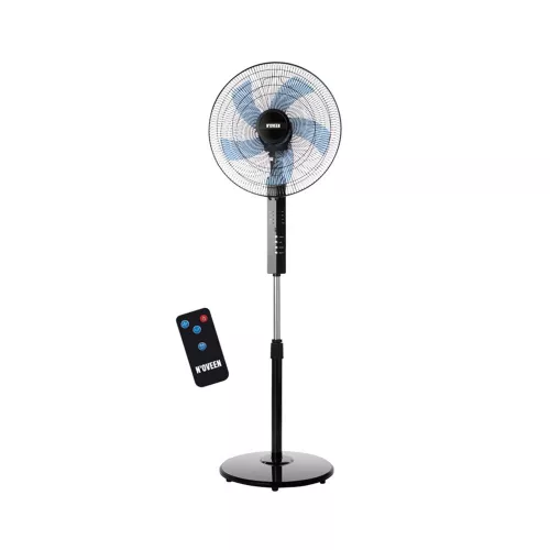 Ventilator noveen standing fan f455 16"/40cm/55w, remote control, black