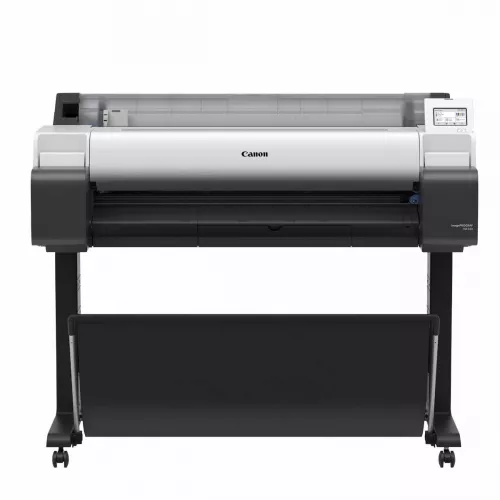 Plotter canon plotter imageprograf tm-340, printer type: 5 colours, 36", 4.3” operational panelprint technology: canon bubblejet on demand 6 colours integrated type (6 chips per print head x 1 print head)print resolution: 2,400 x 1,200 dpinumber of nozzles