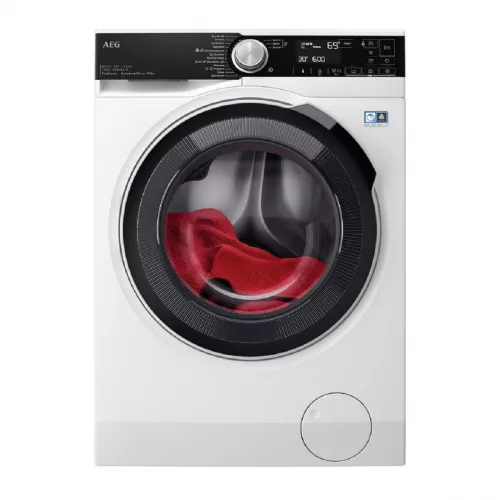 Masina de spalat rufe cu uscator aeg lwr75965o, standard, 9 kg,1600 rpm, 15 programe, alb, negru, d