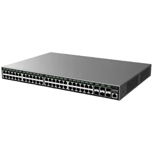 Comutator de retea grandstream 48-port gigabit l2+ managed poe+ switch grandstream "gwn7806p", 48xpoe+ ports, 6xsfp+, 400w budget