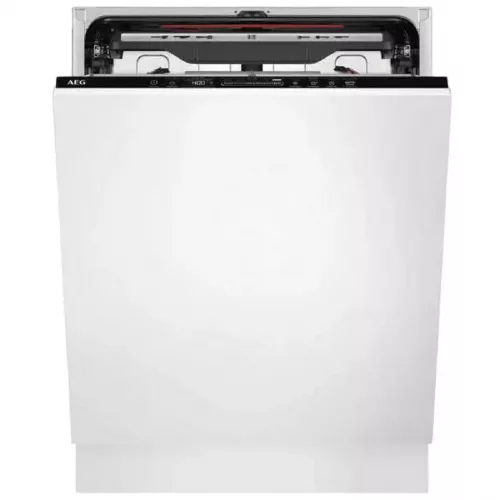 Masina de spalat vase incorporabila aeg fse73727p, 15 seturi, 8 programe, alb, d