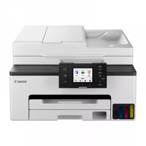 Multifunctionala inkjet canon mfd ciss maxify gx2040, color printer/duplex/copier, adf 35p/fax/lan/wi-fi, a4, print 600х1200dpi_2pl, scan 1200x2400dpi, esat 15/10 ipm, lcd display 2,7", tray 250 sheet, 64–265 g/m2, 4 ink tanks; gi-45b/y/c/m (3000p./4500p. eco mode), mc-g05 s