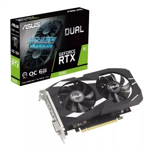 Placa video asus rtx3050 6gb gddr6 dual oc (dual-rtx3050-o6g)