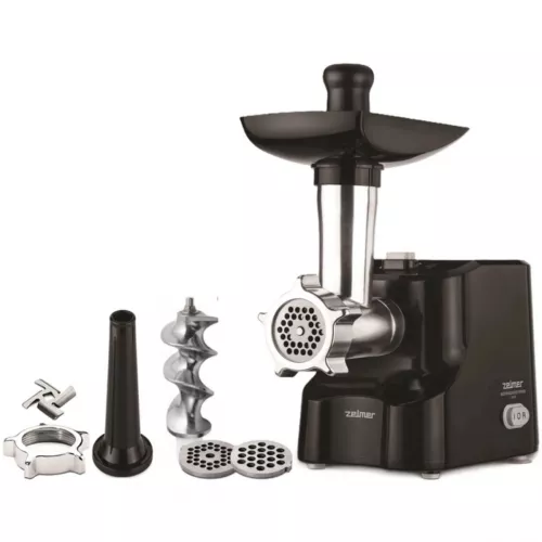 Masina de tocat carne zelmer zmm1520b, 1500 w, 1.8 kg/min, reverse, negru
