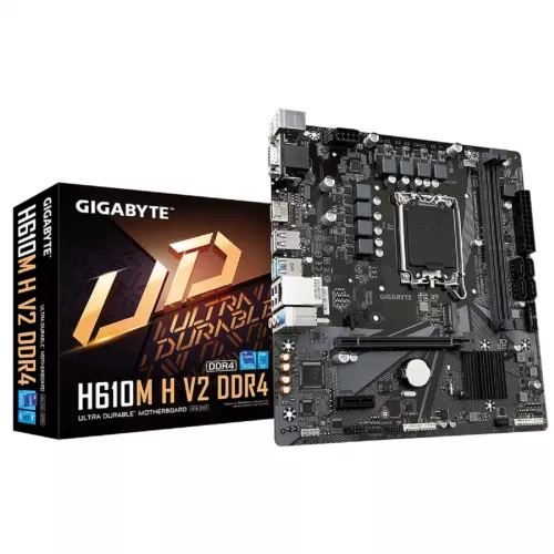 Placa de baza gigabyte h610m h v2, lga1700, micro-atx, intel h610, ddr5 sdram