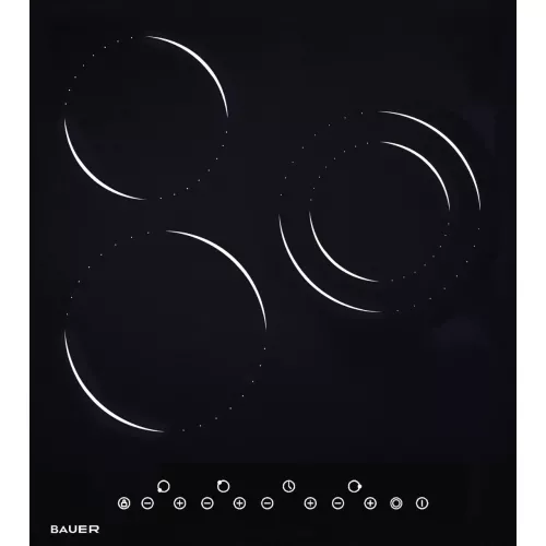 Plita electrica incorporabila bauer pr 4031et-a-1, vitroceramica, negru