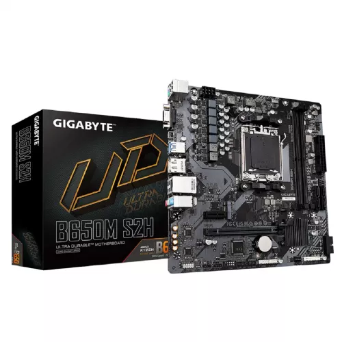 Placa de baza gigabyte mb am5 b650m s2h matx, 4xsata3, raid, 1xm.2pcie 4.0, 1xpciex1, realtek 7.1 hda, 1gbe lan
