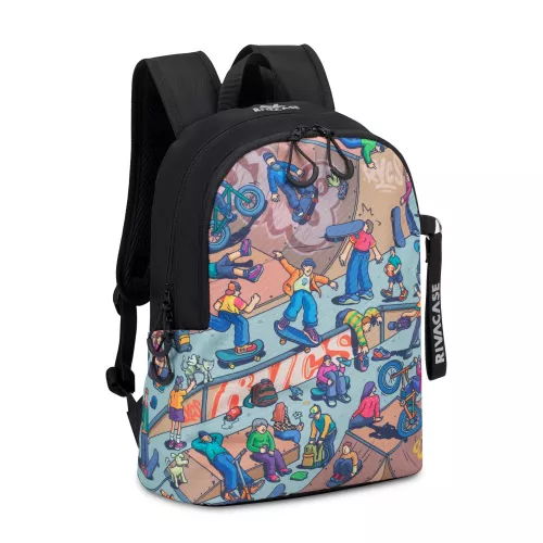 Rucsac laptop rivacase 5420 skaters, black