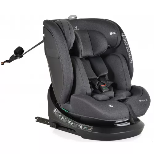Scaun auto pentru copii pm scaun auto 0-36kg (i-size40-150cm) isofix360 moni draco black