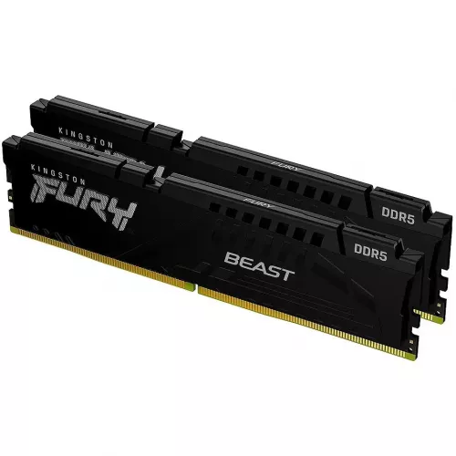 Ram kingston 64gb ddr5 dual-channel kit kingston hyperx fury beast black kf556c36bbek2-64 64gb (2x32gb) ddr5 pc5-44800 5600mhz cl36-38-38, retail (memorie/память)