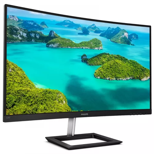 Monitor philips 31.5" philips 328e1ca, black, curved-va, 3840x2160, 60hz, adaptivesync, 4ms, 250cd, hdmi+dp, spkrs