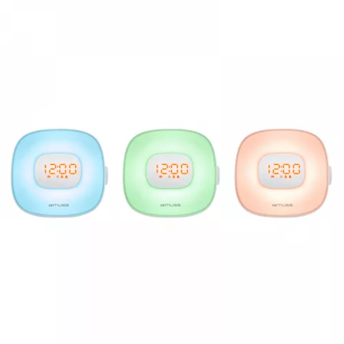 Radio portabil muse ml-198 cr, tuner fm, light clock radio with sounds of nature