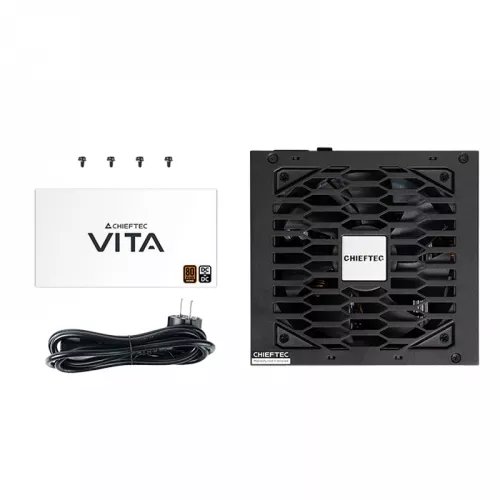 Sursa de alimentare pc chieftec power supply atx 750w  vita bpx-750-s, 80+ bronze, active pfc, 120mm, dc/dc, long black cables
