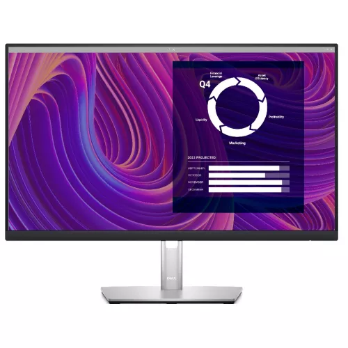 Monitor dell 23.8”  ips led p2423d ultrathin bezel black (5ms, 1000:1, 350cd, 2560x1440, 178°/178°, displayport, hdmi, pivot, height-adjustable, usb hub: 4xusb3.2, vesa      )