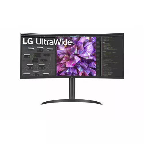 Monitor lg 34.0"   34wp65cp-b curved qhd 3440 x 1440, 21:9, 160hz, 300 cd, freesync, 2xhdmi, dp, speaker 7w, jack, vesa (100x100mm)