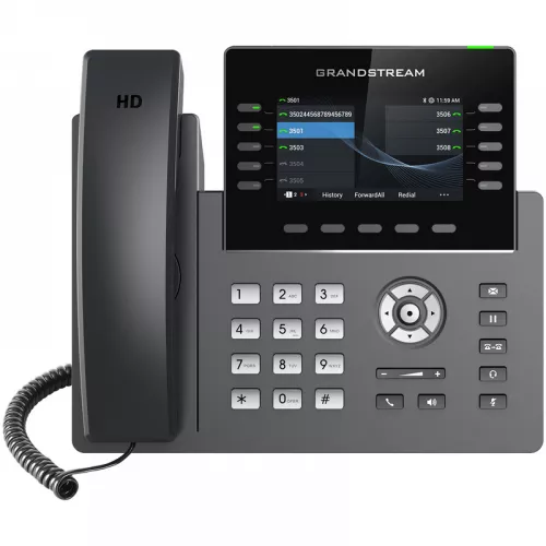 Telefon grandstream grp2615, 5 sip, 10 lines, poe, wi-fi, black