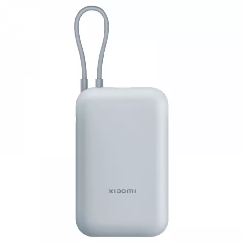 Power bank xiaomi power bank, xiaomi 10000 mah, (integrated cable) ice blue gl
