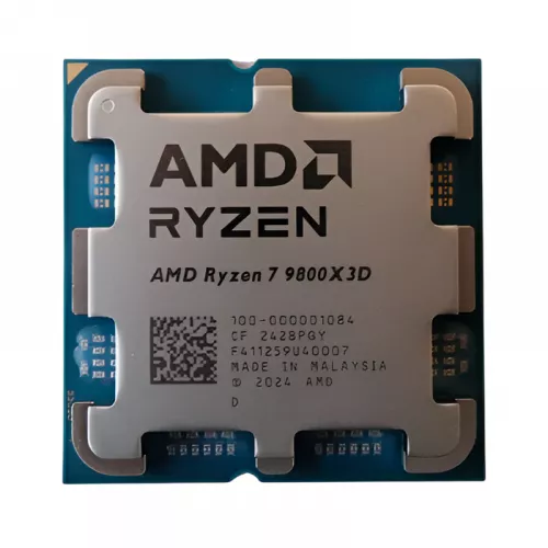 Procesor amd cpu  ryzen 7 9800x3d (4.7-5.2ghz, 8c/16t, l2 8mb, l3 98mb, 5nm, 120w), socket am5, tray