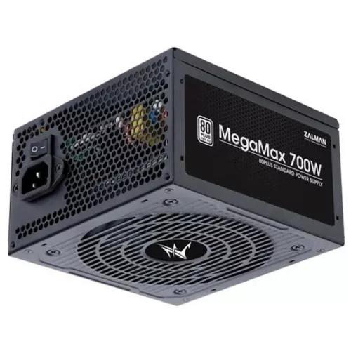 Sursa de alimentare pc zalman psu  700-txii megamax (700w),80+,apfc,120mm,24+(4+8),6xsata,4xpcie,+4,1xfdd zm700-txii