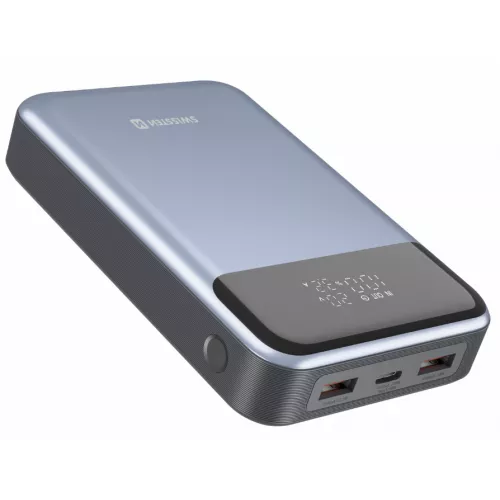 Baterie externa universala swissten 20000mah powerbank -  100w pd for laptops gray