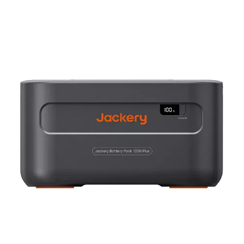 Power station jackery ”explorer 1000 plus” battery pack, capacity: 1264wh, 4000 cycles lifepo4, weight:10.2kg,  35.6x26x19.8cm, compatible with  ”explorer 1000 plus”, black/orange