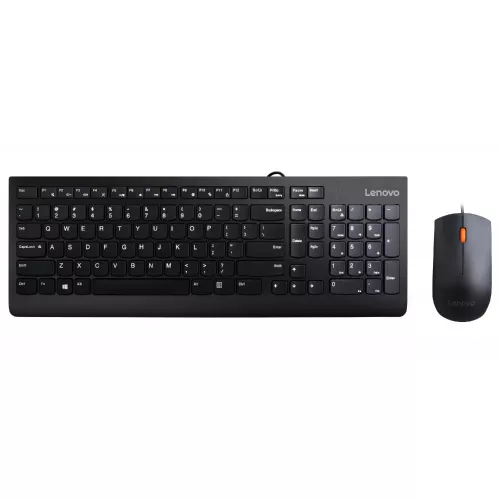 Kit (keyboard+mouse) lenovo 300 usb combo keyboard & mouse - russian/cyrillic (441)