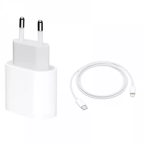 Incarcator xpower wall charger  + type-c to lightning cable, 1 port, 20w pd usb-c, white