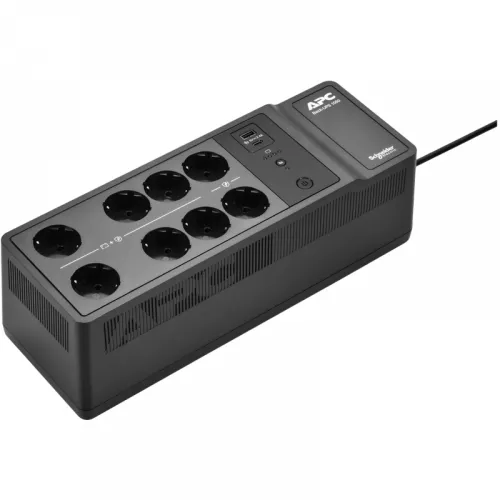Ups apc back-ups be1050g2-gr 1050va/600w, 230v, rj-45, usb type a+c port, 8*schuko sockets