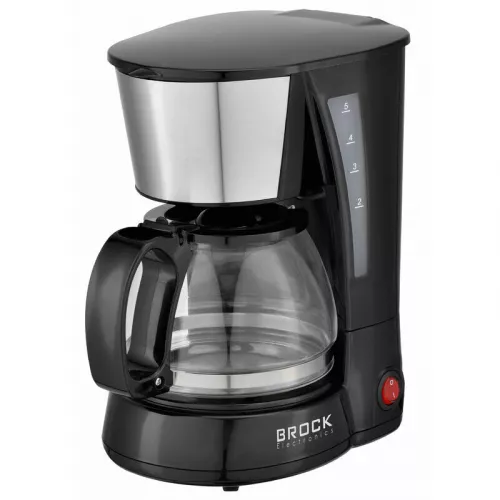 Aparat de cafea brock coffee maker cm 1065 bk, 0.6l , 650w, anti-drip function. convenient and easy to clean. with clear water level indicator. with warming plate. overheat protection. on / off switch control with light indicator.
