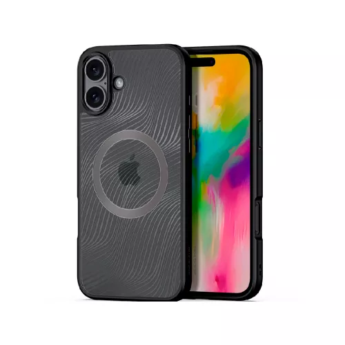 Husa dux ducis case iphone 16 aimo with magsafe, black duxducip16aimgbk