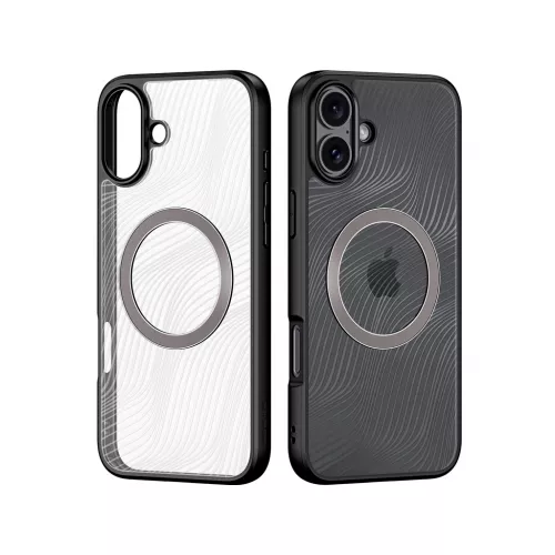 Husa dux ducis case iphone 16 plus aimo with magsafe, black