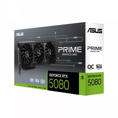 Placa video asus vga rtx5080 16gb gddr7 prime oc, (16 gb/256 bit)