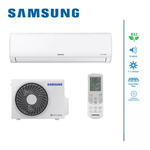 Aparat de aer conditionat samsung ar09txhqasineu on/off r410a fără wi-fi, 9000 btu, 25 m²