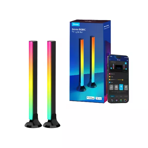 Smart light strip govee tv light bars  rgbic tv light bars (45”-70”), wi-fi + bt, multicolor, app, music mode, no hub required h6046311